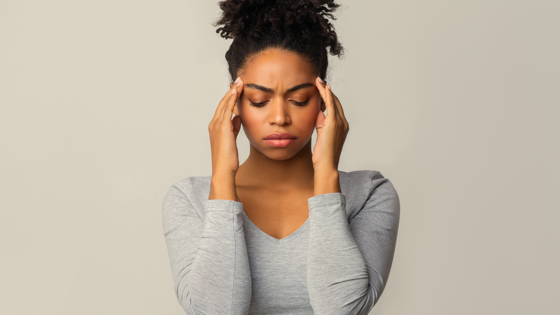 woman with headache