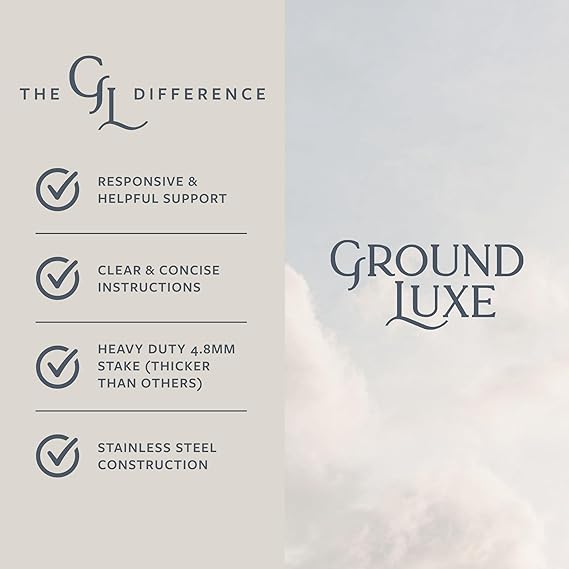GroundLuxe Grounding Stake w/ 40 Ft Cord
