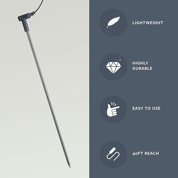 GroundLuxe Grounding Stake w/ 40 Ft Cord