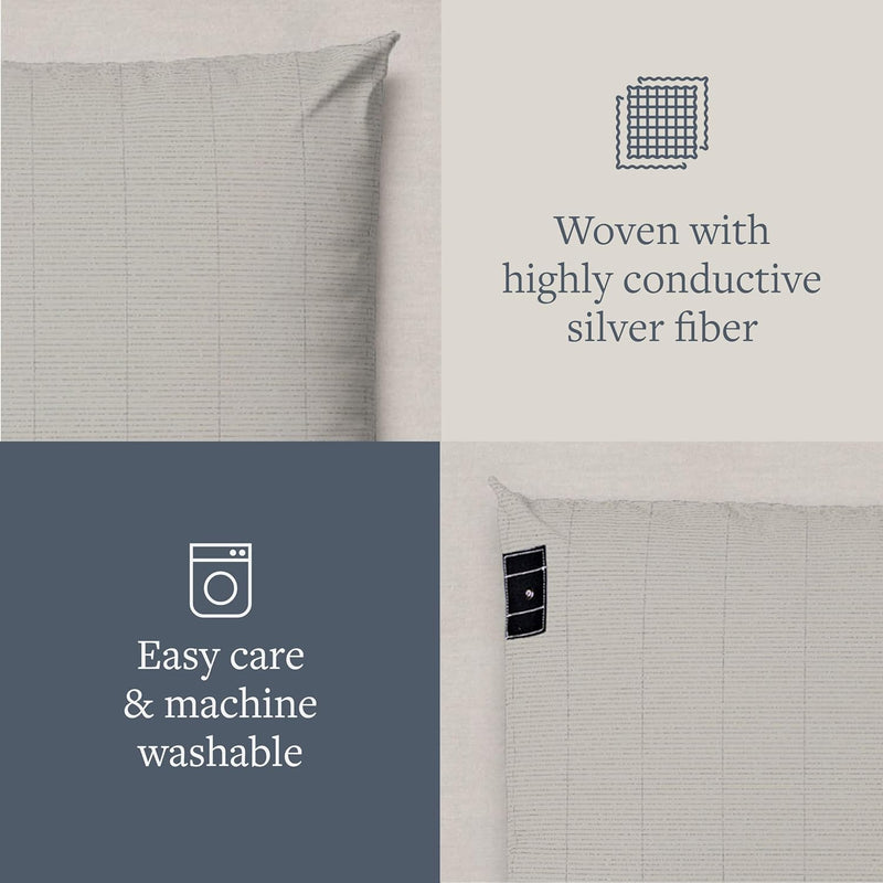 GroundLuxe Grounding Sheet Set in Beige (1 flat, 1 fitted, 2 pillowcase)