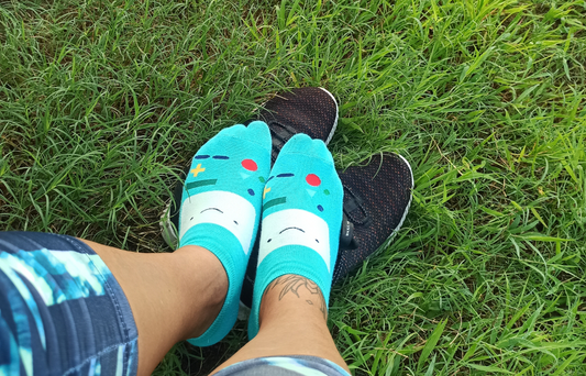 person wearing socks