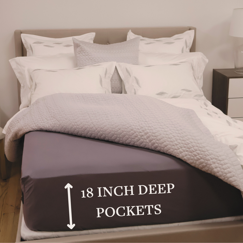GroundLuxe Fitted 18-inch Deep Pocket US-Sewn Grounding Sheet (PREORDER)