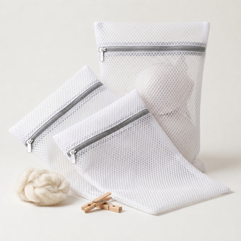 GroundLuxe™ Premium Honeycomb Mesh Laundry Bags | 3-Piece Set (12