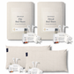 Groundluxe bed sheet and pillowcase set with packaging on a white background

