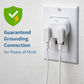 GroundLuxe Grounding Safety Adapter for North American Outlet