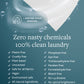 GroundLuxe grounding sheet detergent sheets contain no nasty chemicals to result in clean eco-friendly clothing. Safe for all fabrics and the best detergent for grounding sheets, choose these easy-to-use vegan detergent sheets.