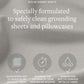 GroundLuxe Eco Detergent Sheets are specially formulated to safely clean grounding sheets and pillowcases to take the guesswork out of what detergent to use on your grounding sheets.