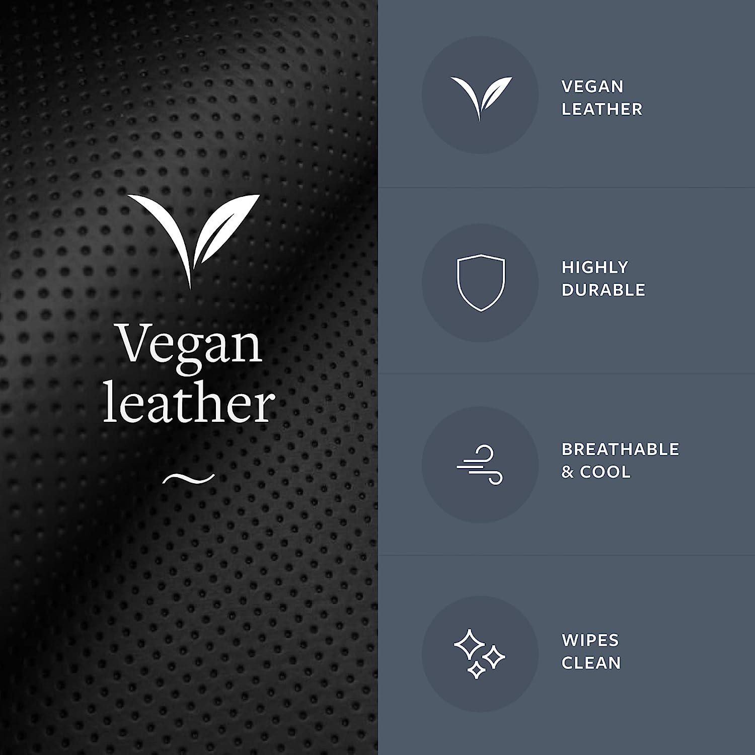 Groundluxe Grounding Mat for Bed is made from vegan leather. It's highly durable, breathable, and easily wipes clean. This is the best earthing mat for sleep.