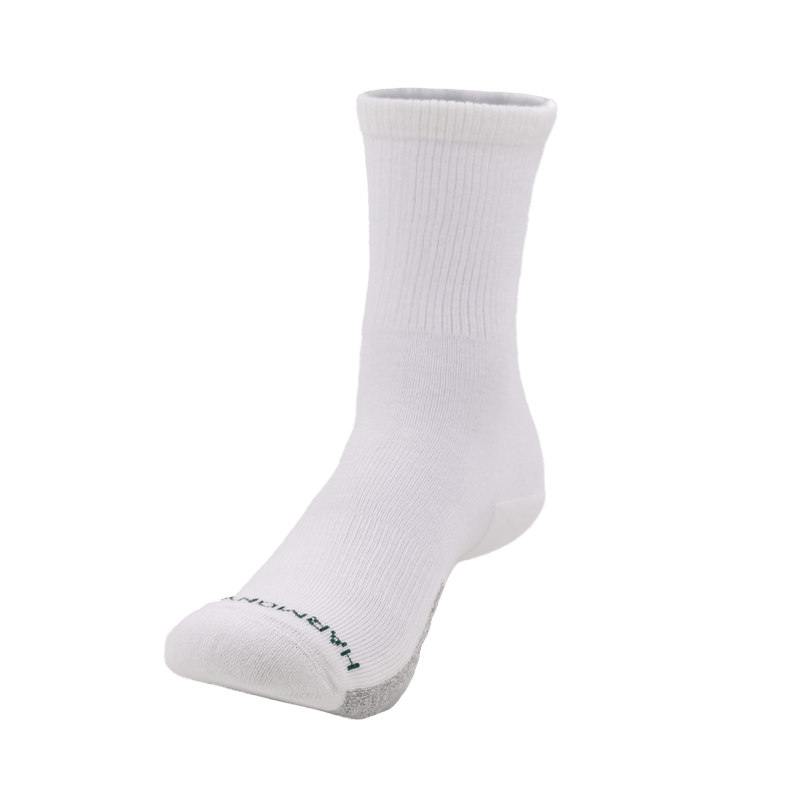 Grounding Crew Socks • White Organic Cotton
