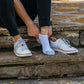 Low-Cut Grounding Socks • White Organic Cotton