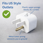 GroundLuxe Grounding Safety Adapter for North American Outlet