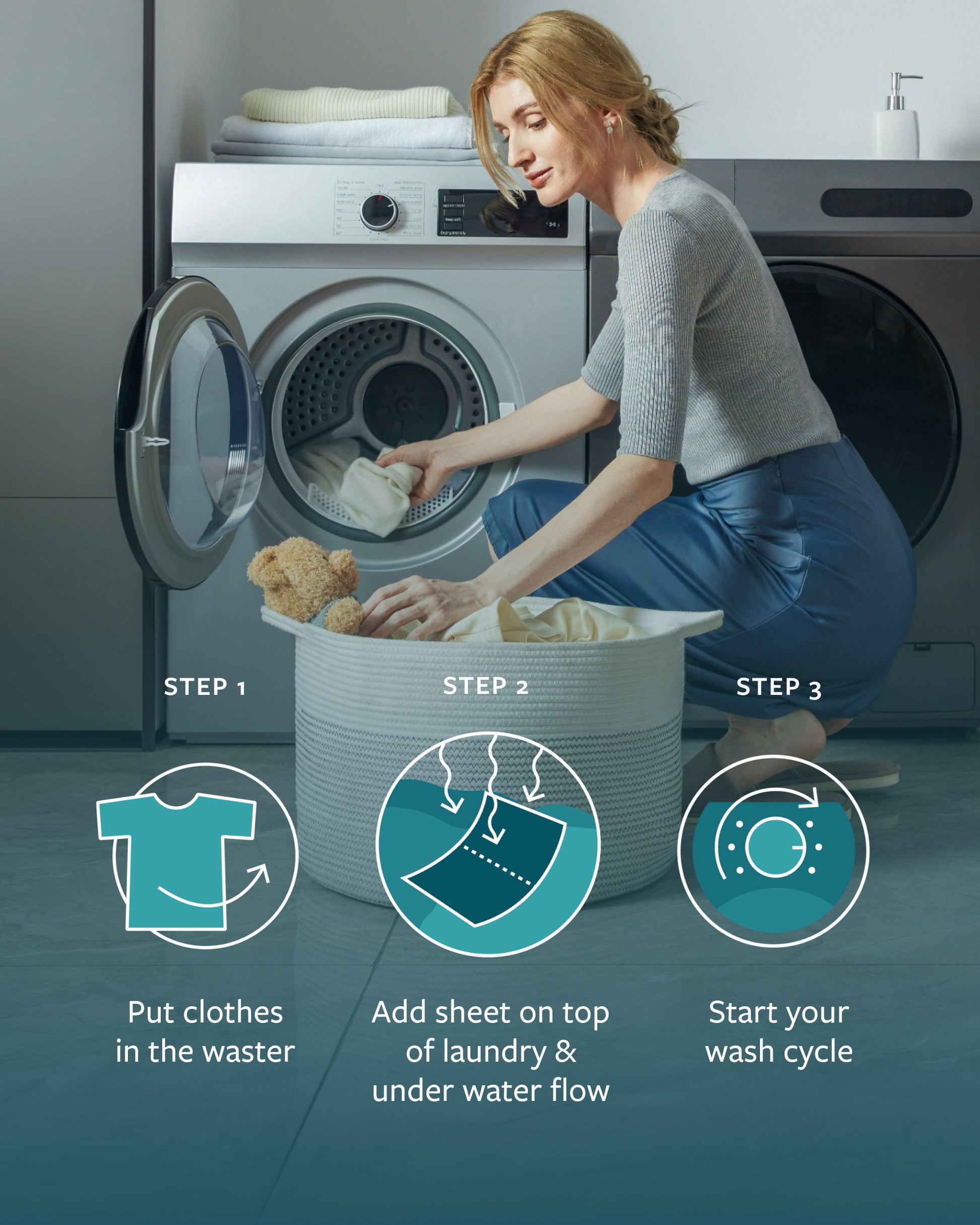 Wondering how to use GroundLuxe Eco Friendly Detergent Sheets for Grounding Sheets? This is the three step process to wash with the best grounding sheet detergent to maintain the longevity and strength of your silver threads.
